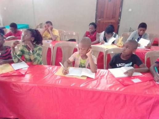 Children in a Distinct Minds Academy workshop